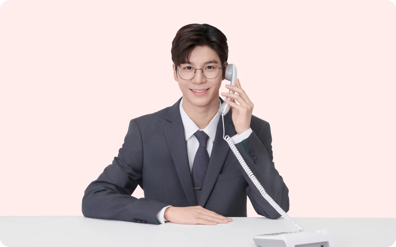 케어링 장기요양등급 1:1 무료 상담 안내 모델